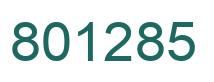 Número 801285 imagen verde