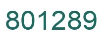 Number 801289 green image