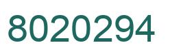 Número 8020294 imagen verde