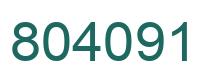 Number 804091 green image
