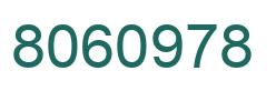 Number 8060978 green image