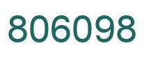 Number 806098 green image