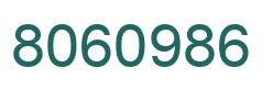 Number 8060986 green image