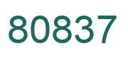Número 80837 imagen verde