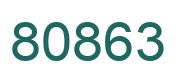 Number 80863 green image