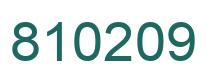 Number 810209 green image