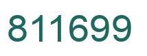 Number 811699 green image