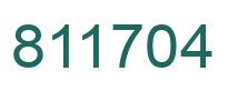 Number 811704 green image