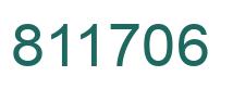 Number 811706 green image