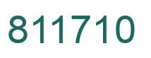 Number 811710 green image