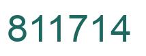 Number 811714 green image