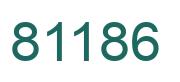 Número 81186 imagen verde