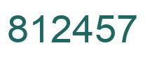 Número 812457 imagen verde