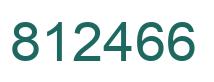 Number 812466 green image