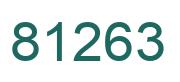 Número 81263 imagen verde
