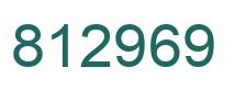 Number 812969 green image