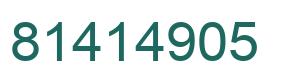 Número 81414905 imagen verde