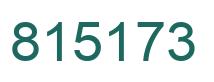 Number 815173 green image