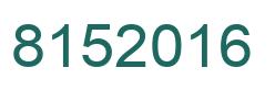 Número 8152016 imagen verde