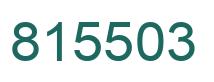Number 815503 green image