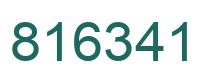 Number 816341 green image