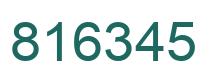 Número 816345 imagen verde