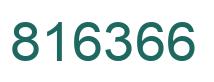 Number 816366 green image