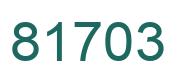 Number 81703 green image