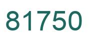 Número 81750 imagen verde