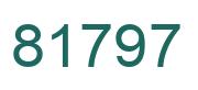 Number 81797 green image