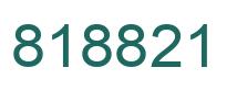 Number 818821 green image