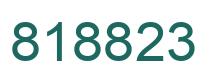Number 818823 green image