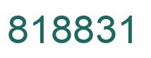 Number 818831 green image