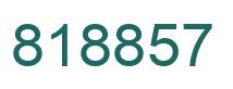 Number 818857 green image