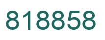 Number 818858 green image