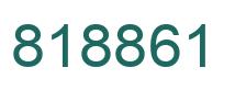 Number 818861 green image