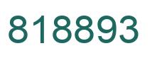 Number 818893 green image