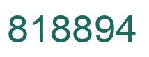 Number 818894 green image