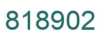 Number 818902 green image