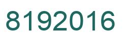 Number 8192016 green image