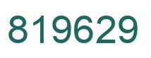 Número 819629 imagen verde