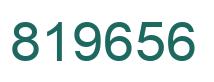 Number 819656 green image