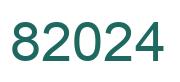 Number 82024 green image