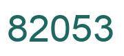 Number 82053 green image