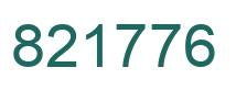 Number 821776 green image