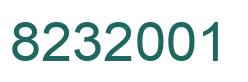 Número 8232001 imagen verde