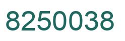 Número 8250038 imagen verde