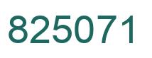 Número 825071 imagen verde