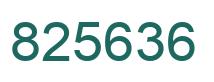 Número 825636 imagen verde
