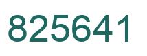 Número 825641 imagen verde